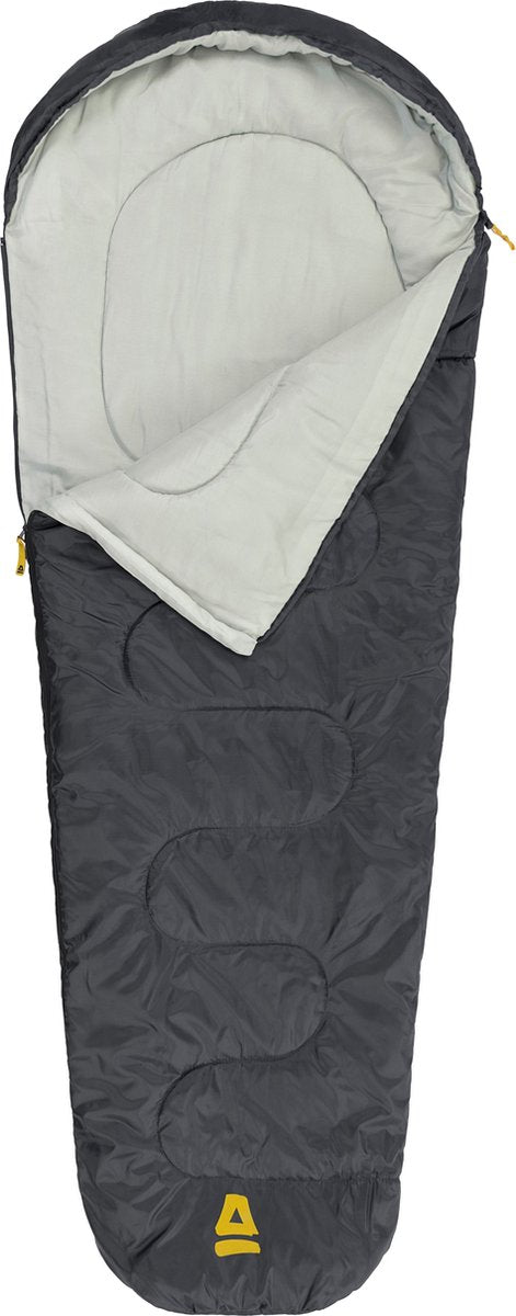  Abbey Camp Slaapzak Mummie - Grijs - 210 X 80/50 Cm