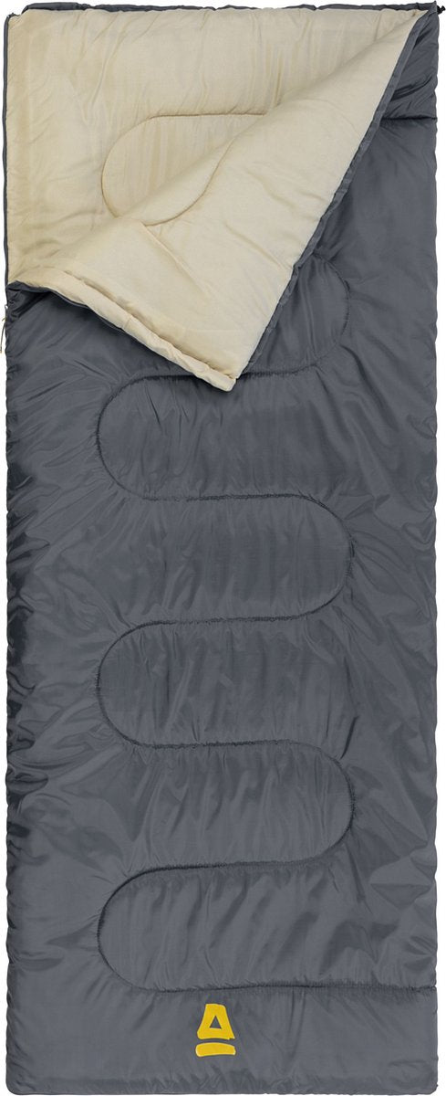 Abbey Camp Slaapzak Amsterdam-07 - Dekenmodel - 210 X 85 Cm - Grijs