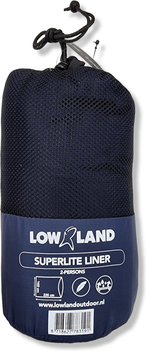  LOWLAND OUTDOOR® LAKENZAK - SUPERLITE - 2 PERS - 220X160 CM - 600GR