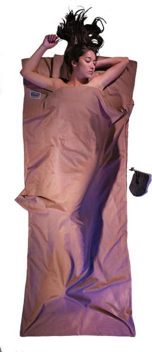 Cocoon TravelSheet - Lakenzak - Egyptisch Katoen - Khaki