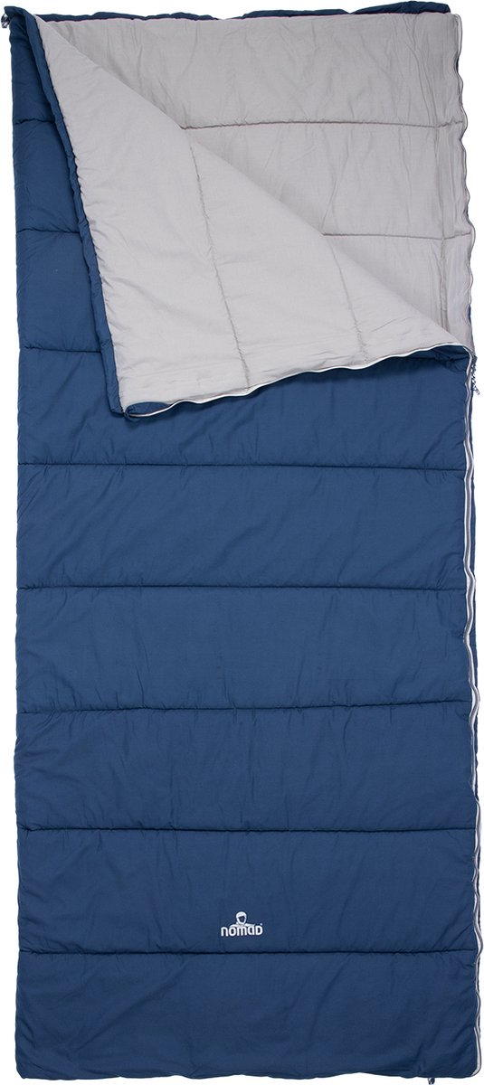  NOMAD® Brisbane Slaapzak | 205x80cm Blauw | Lichtgewicht &amp; Kwalitatief | Dekenmodel Slaapzak | Incl Hoes
