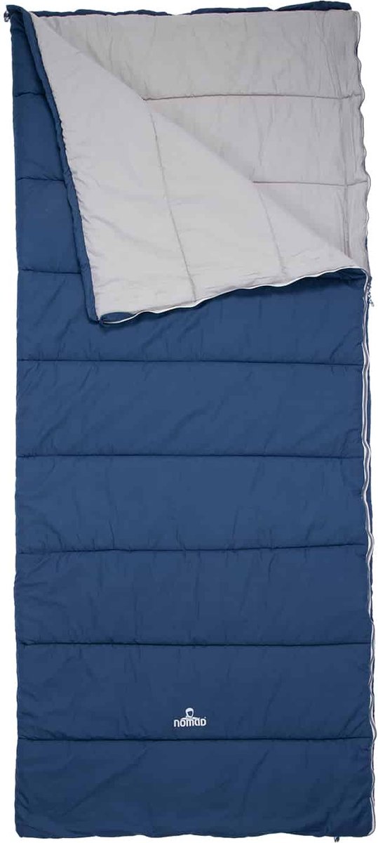  NOMAD® Brisbane XL Slaapzak | 220x90cm Blauw | Lichtgewicht &amp; Kwalitatief | Dekenmodel Slaapzak | Incl Hoes