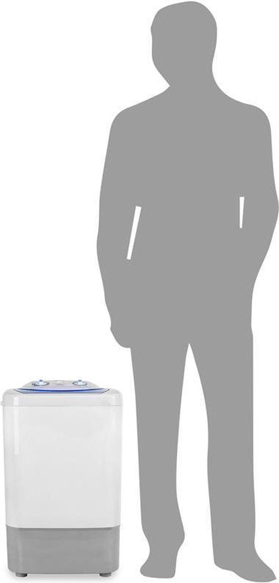  OneConcept SG002 Mini-Waschmaschine Voor 2,8 Kg - 250W Wasvermogen - 2 Programma's - Waterdicht - Wit