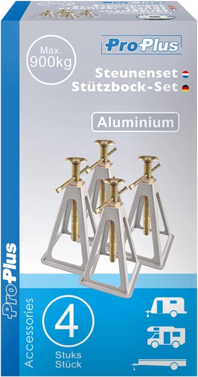  ProPlus Steunenset Aluminium 4 Stuks 360803