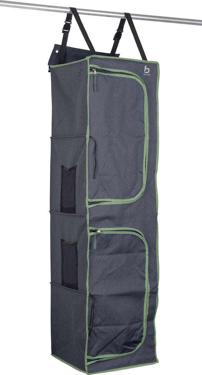 Bo-Camp - Tentorganizer - 4-vaks - 2 Deurtjes - 35x35x131 Cm - Grijs