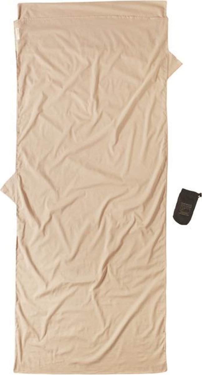  Cocoon TravelSheet - Lakenzak - Egyptisch Katoen - Beige