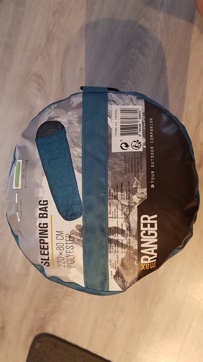  Max Ranger - XL Mummieslaapzak Blauw 220 X 80 Cm - Extra Grote Mummieslaapzak - XL Mummie Slaapzak Blauw