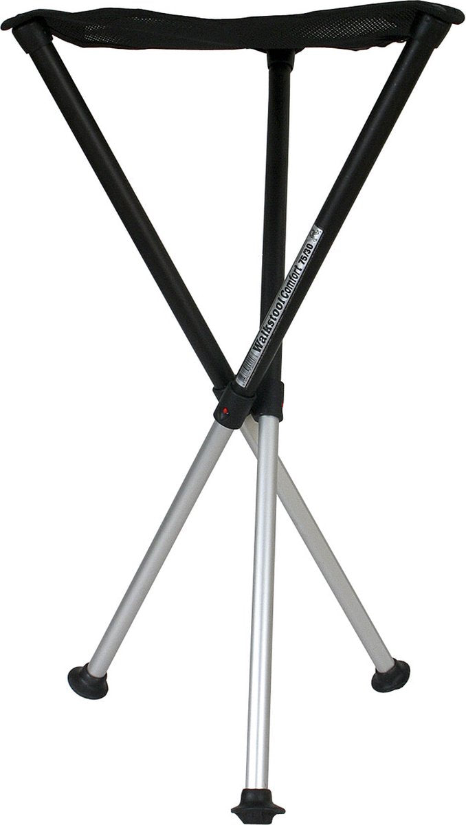  Walkstool - 3-Poots Krukje - Comfort 65 Cm - Verstelbaar - Zwart