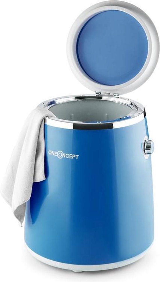  Ecowash Pico Mini-wasmachine En Centrifuge - 3,5 Kg - 380 W - IPX4 Waterdicht - Centrifugatievermogen 1320 TPM - Blauw