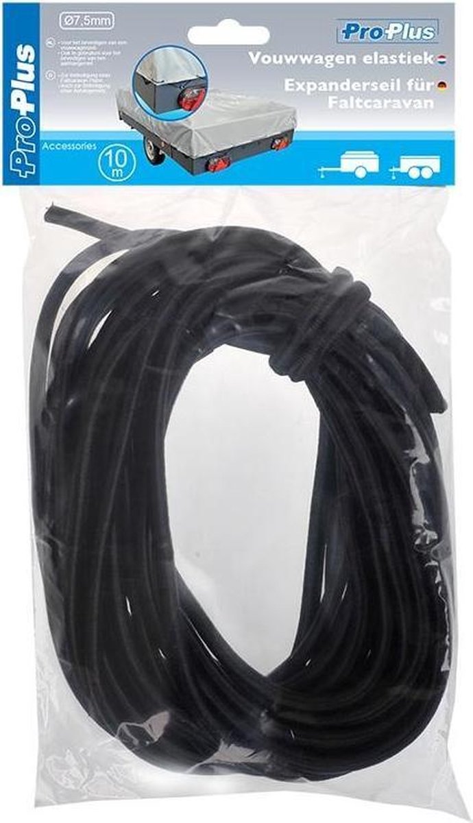 PROPLUS Pro Plus Elastisch Koord - Ø 7.5 Mm X 10 Meter - T.b.v. Vouwwagen