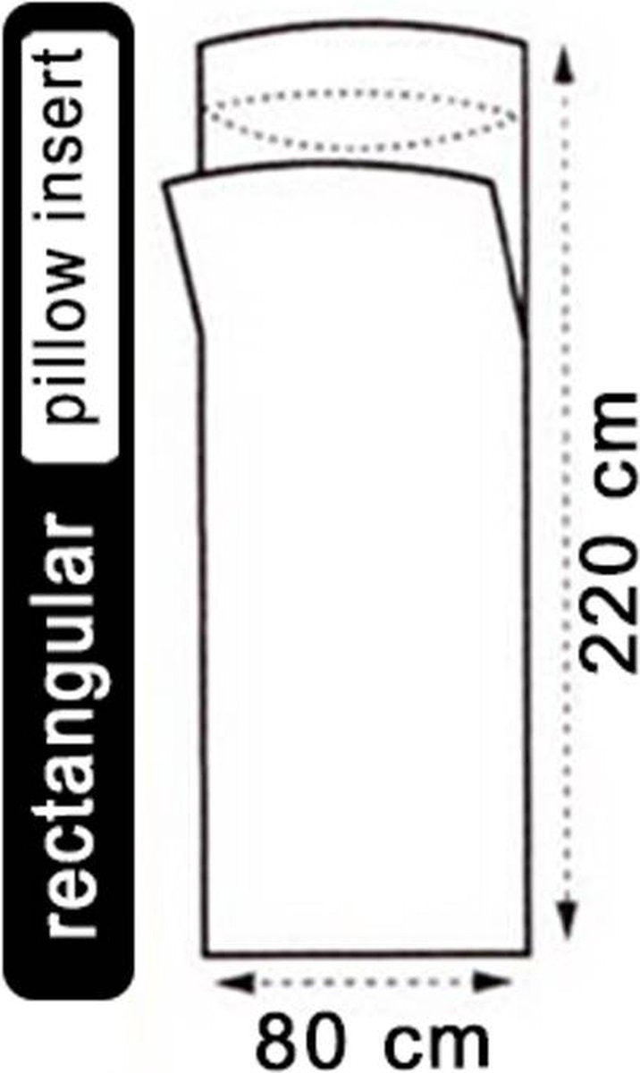  LOWLAND OUTDOOR® LAKENZAK - 100% KATOEN - RECHT MODEL - 220X80 CM - 350GR