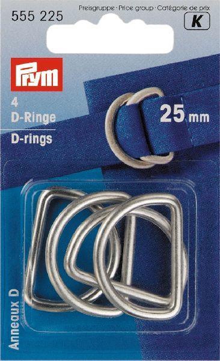  Prym D-Ringen 25mm Zilver