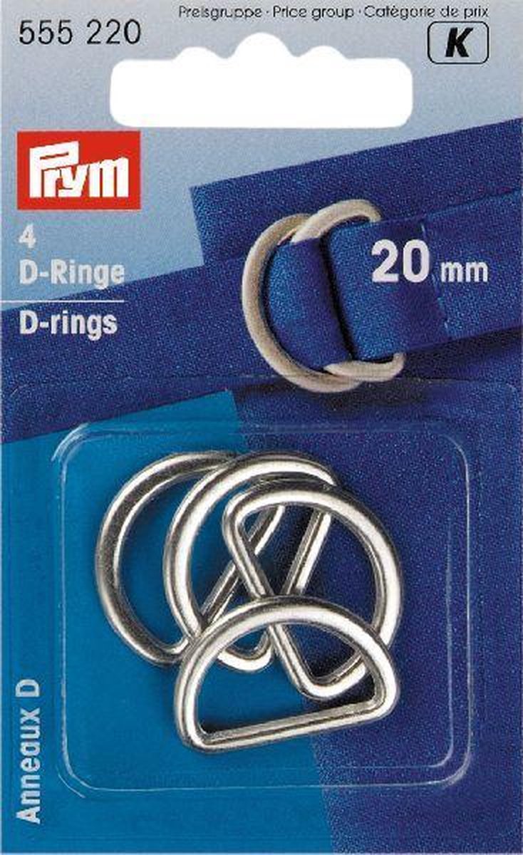  Prym D-Ringen 20mm Zilver