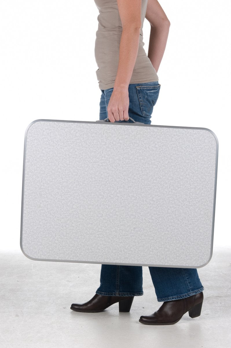 Merkloos Campingtafel - Opklapbaar - 75 X 55 X 70 Cm - Compact - Met Handvat