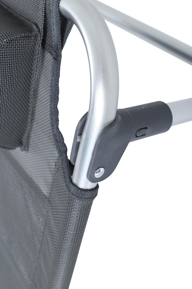  Bo-Camp Beach Chair - Monaco - Aluminium - Grijs