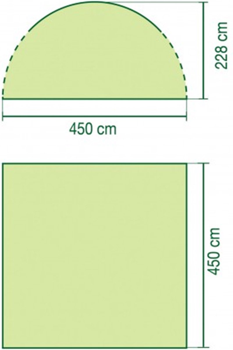  Coleman Event Shelter XL Partytent - 4.50 X 4.50 Meter - Groen/grijs