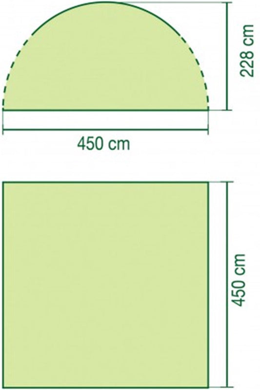  Coleman Event Shelter XL Partytent - 4.50 X 4.50 Meter - Groen/grijs