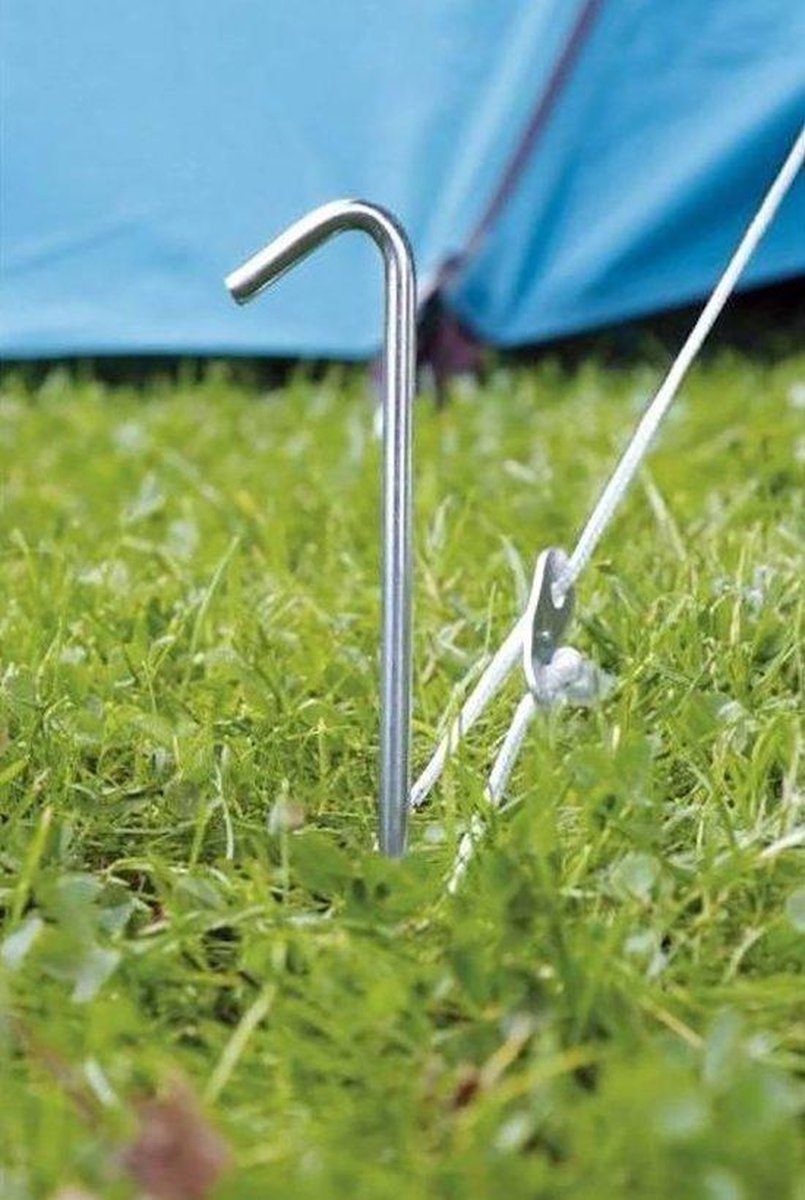  Stalen Tentharingen Set - 12 Stuks - 23 Cm | Staal | Opzetten Tent | Tentspijkers | Tentspijker | Haringen | Tentharing | Haring | Camping | Kamperen