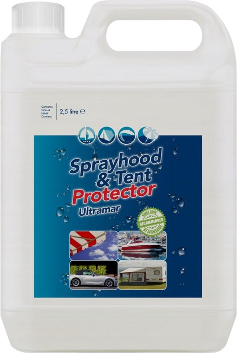  Ultramar - Sprayhood &amp; Tent Protector 2,5L - Impregneermiddel Voor Bootkap, Tent, Cabriodak - Maakt Waterdicht En Geeft Extra Bescherming