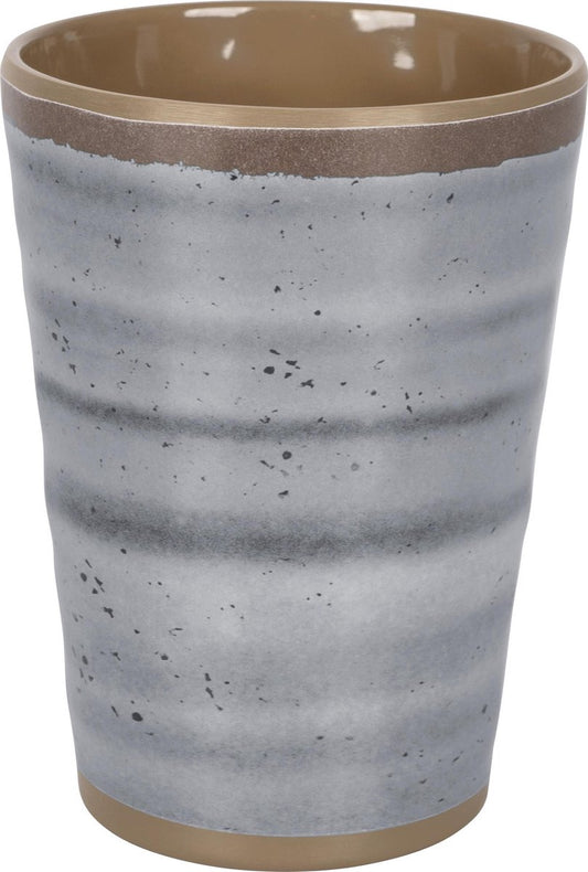 Bo-Camp 100% Melamine Halo Campingbeker - Grijs - 4 Stuks