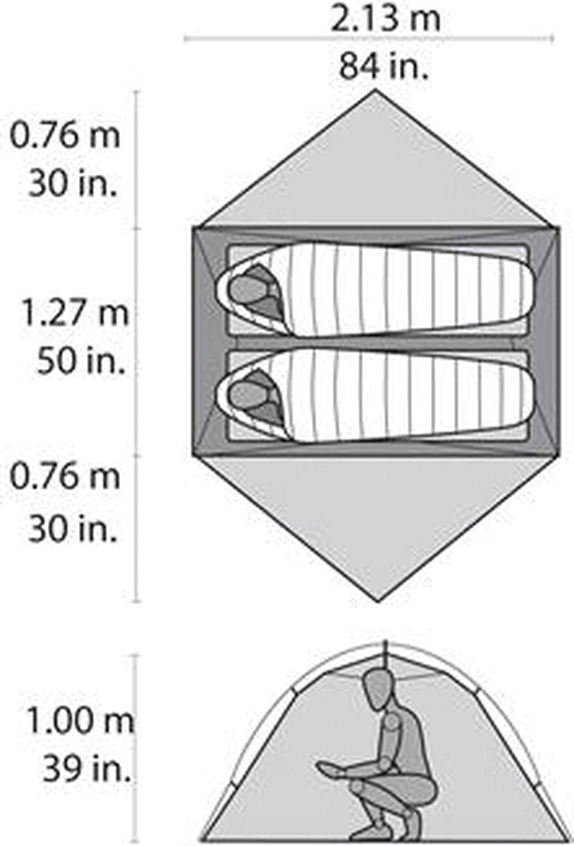  Msr Hubba Hubba Nx Tunneltent - Groen - 2 Persoons