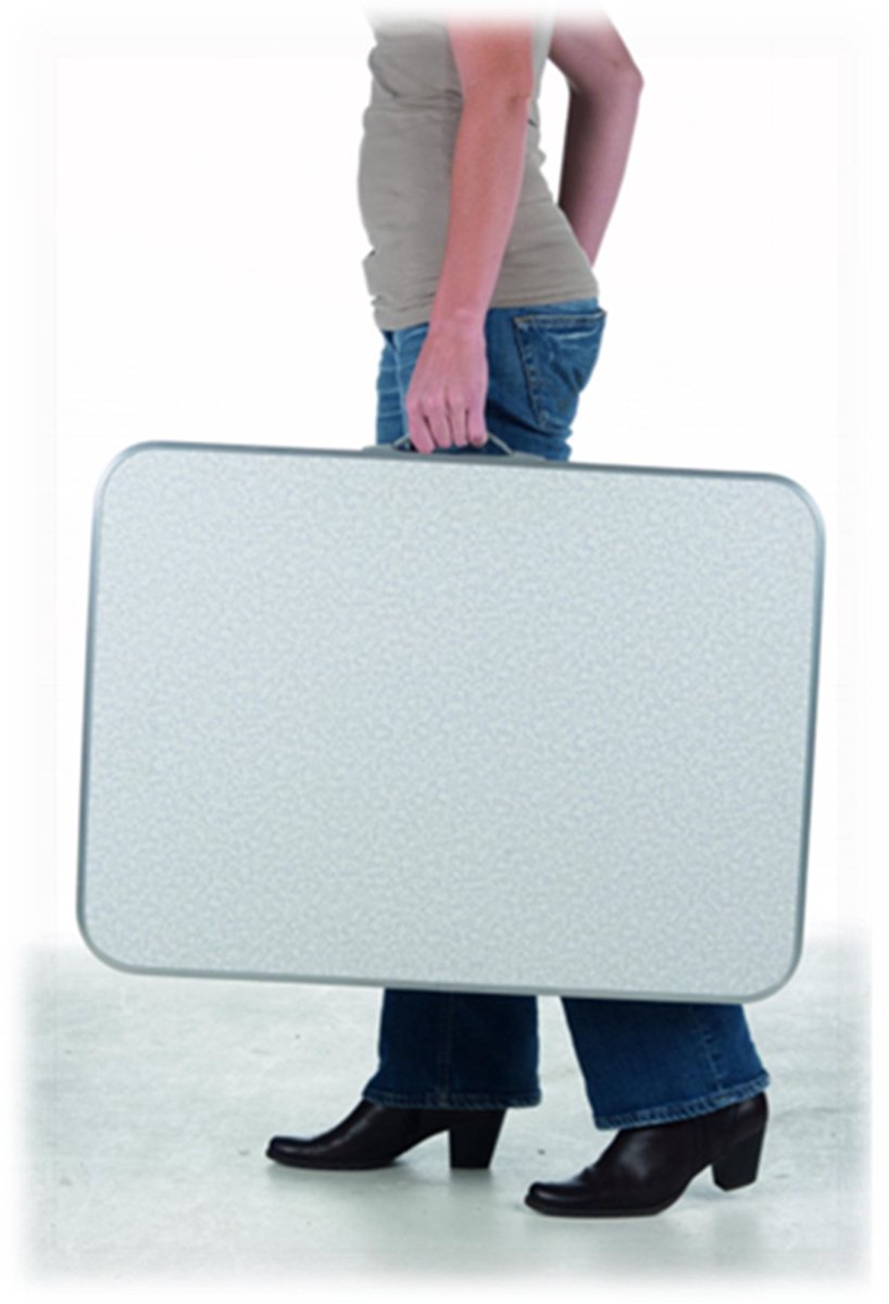 Merkloos Aluminium Inklapbare Tuintafel - Campingtafel - 80x60x68 Cm