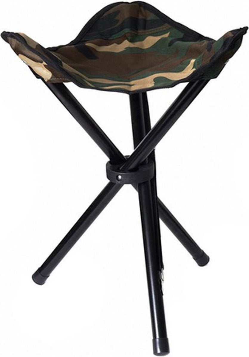  Fosco - Krukje Inklapbaar - Campingkrukje - Groen - Camo