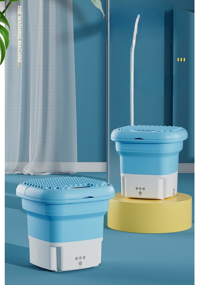  Mini Wasmachine - Camping Wasmachine - Opvouwbare Wasmachine - Handwasmachine - Fruitwasser - Kampeer Wasmachine - Valentijn - Wasdroger