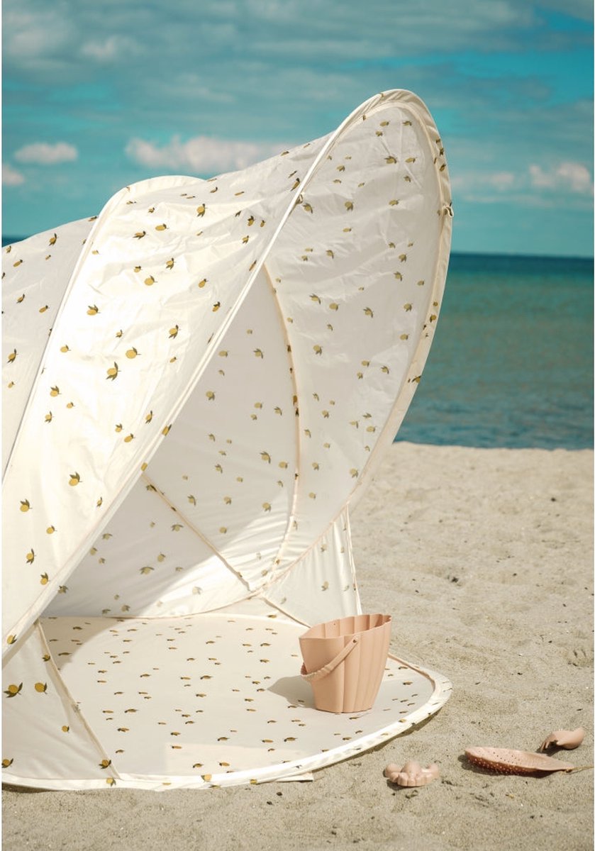  Konges Sløjd - Beach Tent Pop Up Shelter - Strandtent - Tent - Anti UV - Lemon