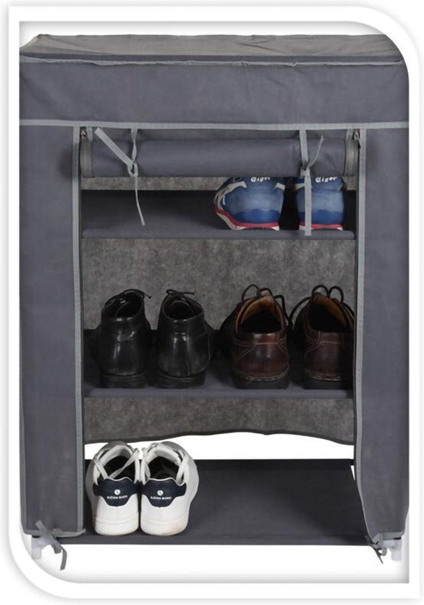 Merkloos GARDEROBE KAST - 3 SCHAPPEN - 60X30X80 CM