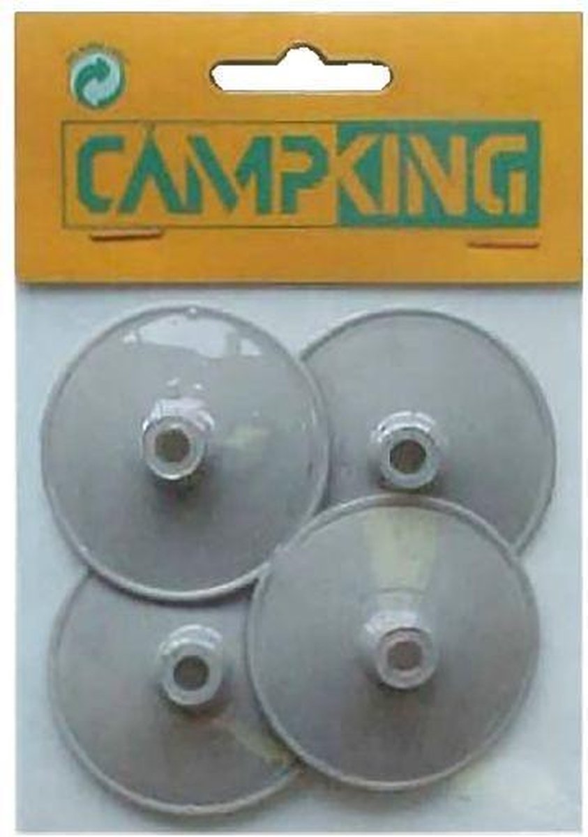  Campking Regenkapje 50 Mm Kunststof Zak 4 Stuks