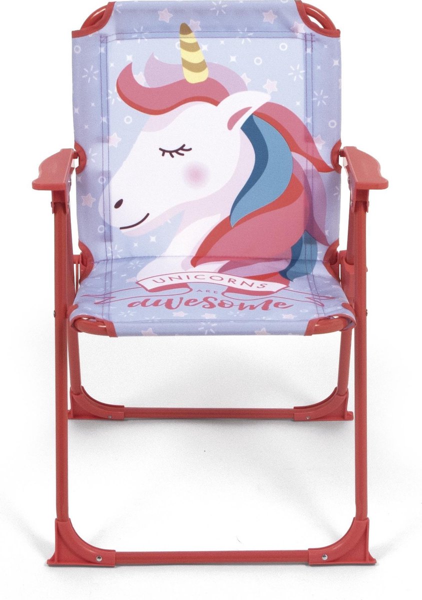  Arditex Klapstoel Unicorn Junior 53 Cm Polyester Roze/blauw