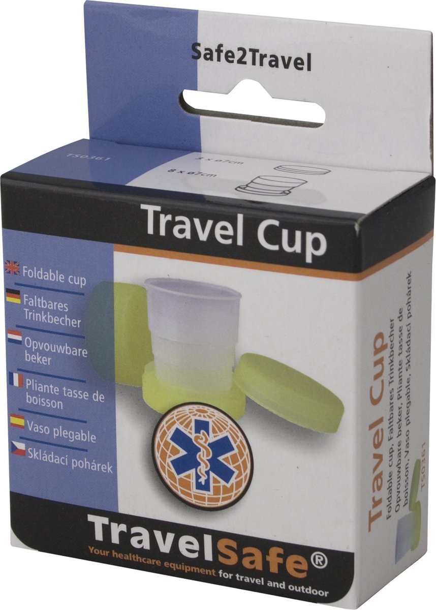  Travelsafe Travelcup - Opvouwbaar Bekertje - 80 Ml
