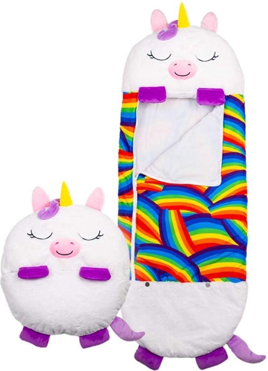  Unicorn Slaapzak -180 Cms | Kinderslaapzak | Slaapzak Junior | Nappers | Children Sleeping Bag | Kinderen Slaapzak | Super Soft 2 In 1 Fun Pillow &amp;Sleepy For Boys | Unicorn Slaapzak | Zachte Slaapzak | Knuffel Slaapzak | 2 In 1 Slaapzak | Kinderen
