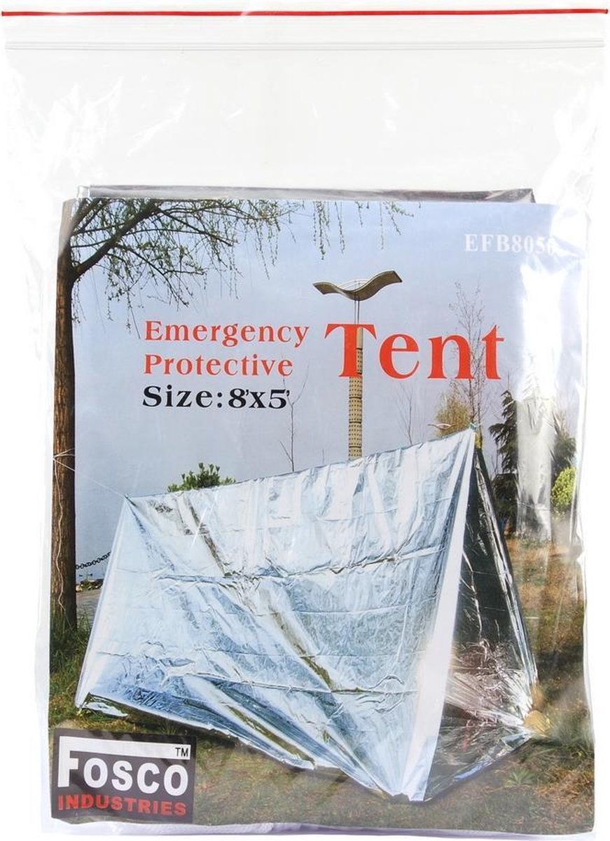  Fosco Noodgeval Tent 243X152Cm - Aluminium - 1 Persoons