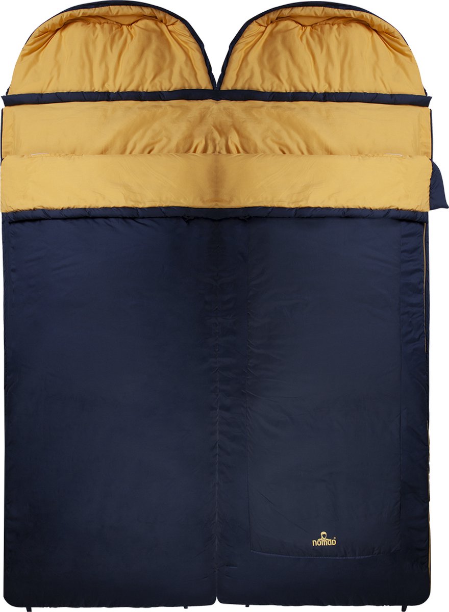  NOMAD® Aztec Comfort Slaapzak | 220x80cm Blauw | Lichtgewicht &amp; Kwalitatief | Dekenmodel Slaapzak | Incl Hoes