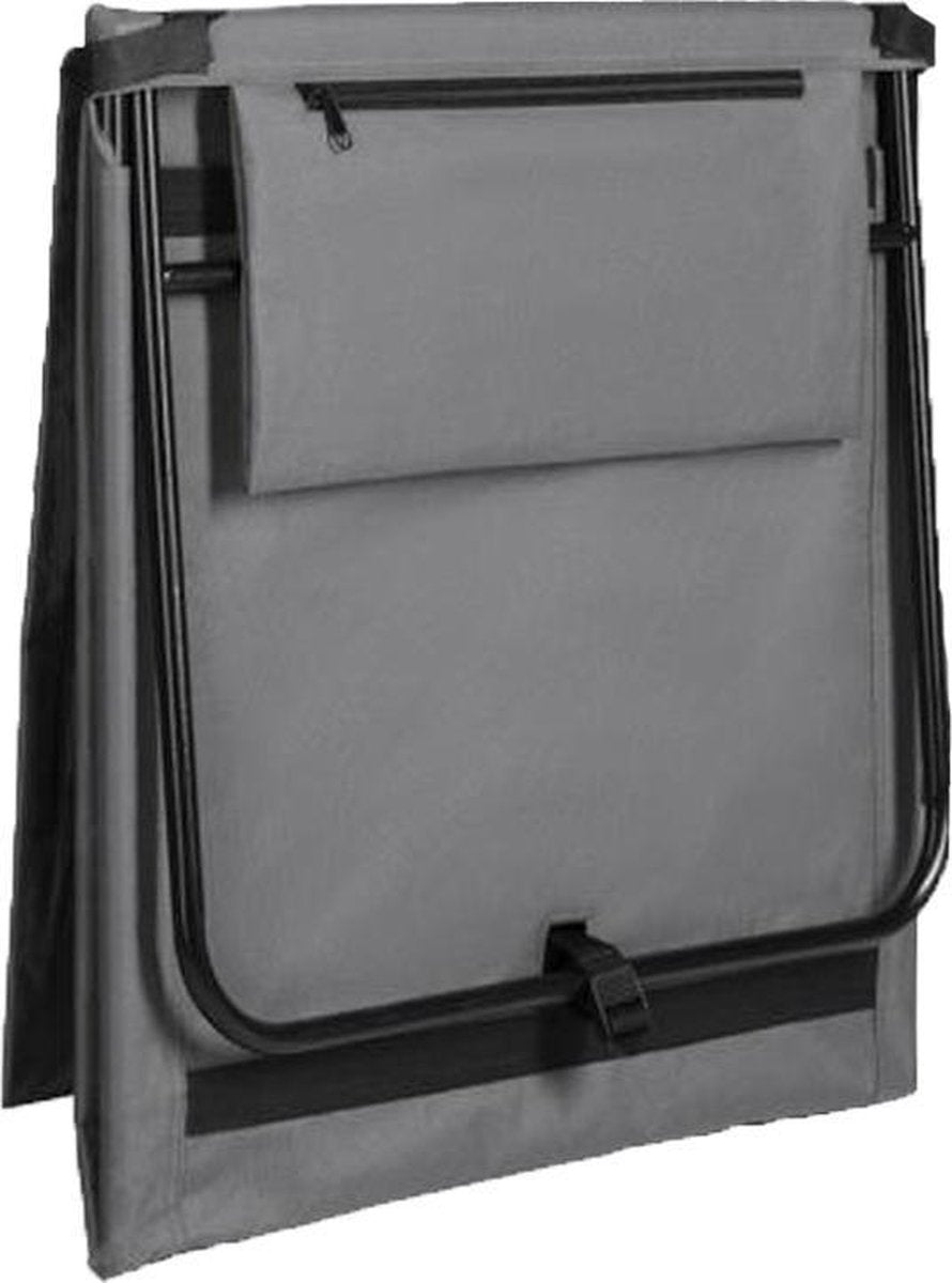  Strandmat Opvouwbaar Met Schouderband - Strandstoel Grijs 145x47x52