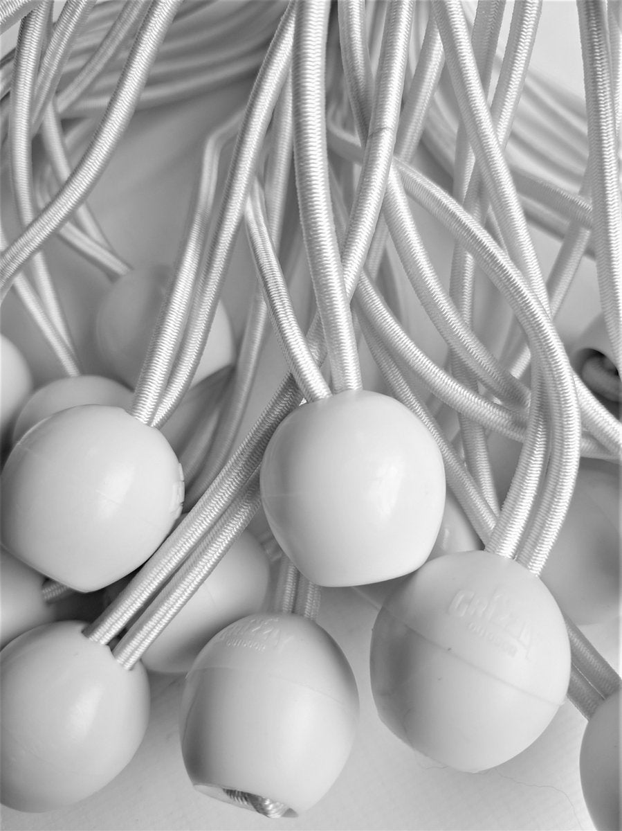  Partytent Elastiek Met Balletje | Lang| +/- 16 Cm | 40 Stuks