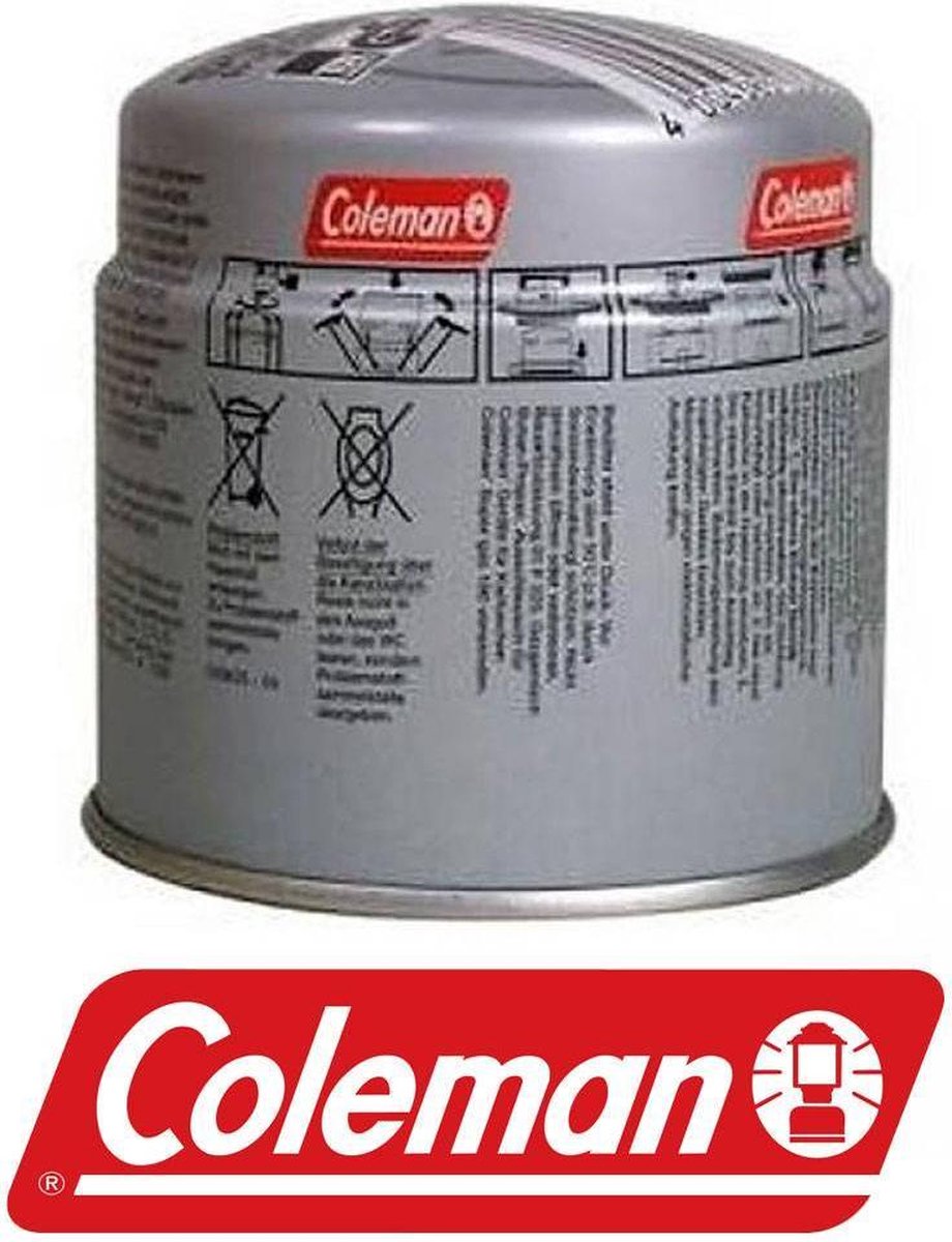 Coleman Prik Gas Cartouche Met Veiligheidsventiel 190g - Cosiscoop Gaslantaarn - Metaal -