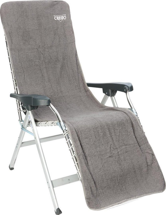  Crespo Badstof Stoelhoes L - Relaxstoelen - 180x58 Cm - Grijs
