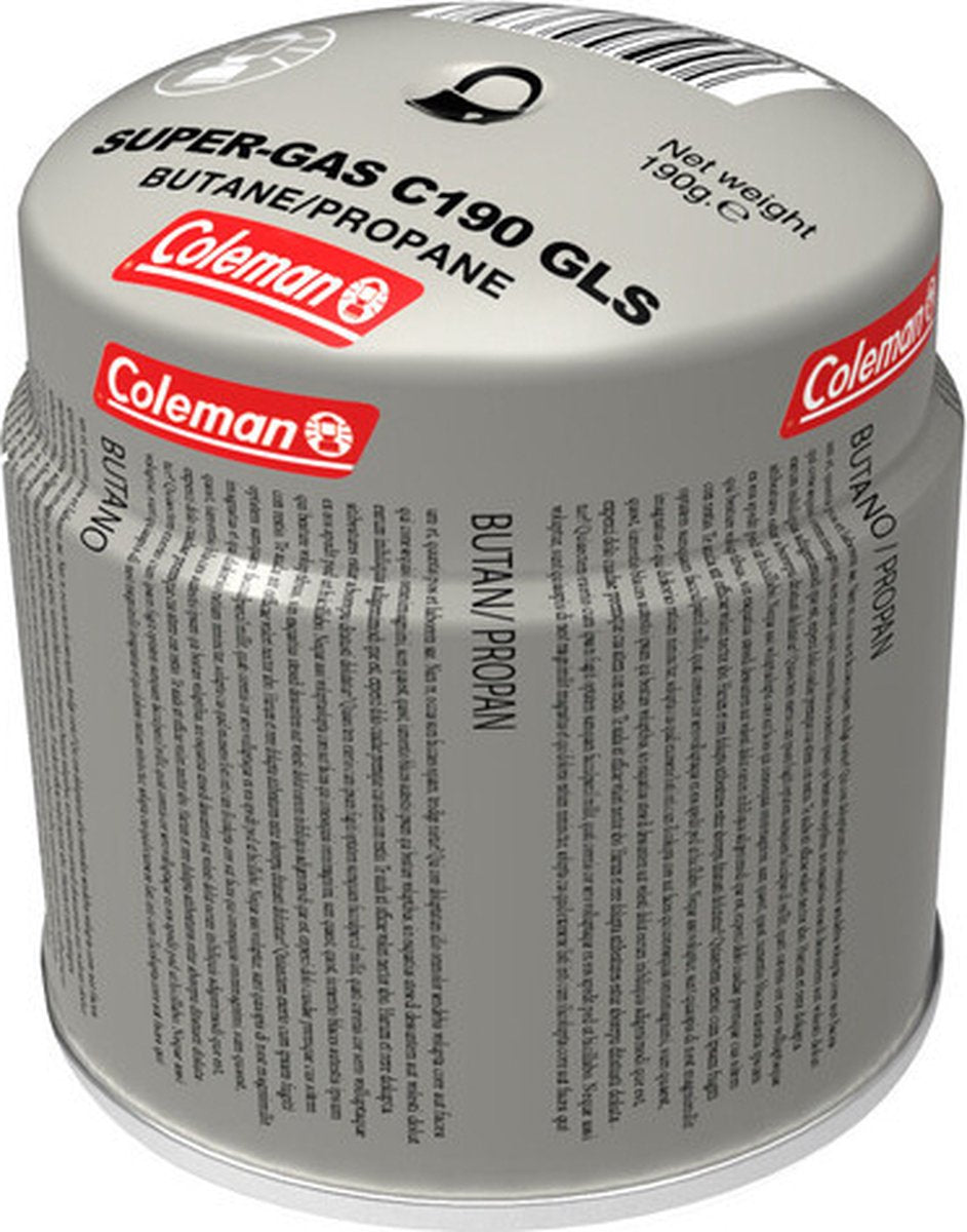 Coleman Prik Gas Cartouche Met Veiligheidsventiel 190g - Cosiscoop Gaslantaarn - Metaal -