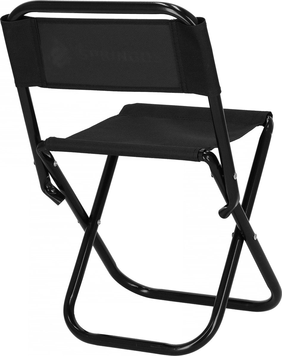  Springos Campingstoel | Kampeerstoel | Vouwstoel | Klapstoel | Zwart