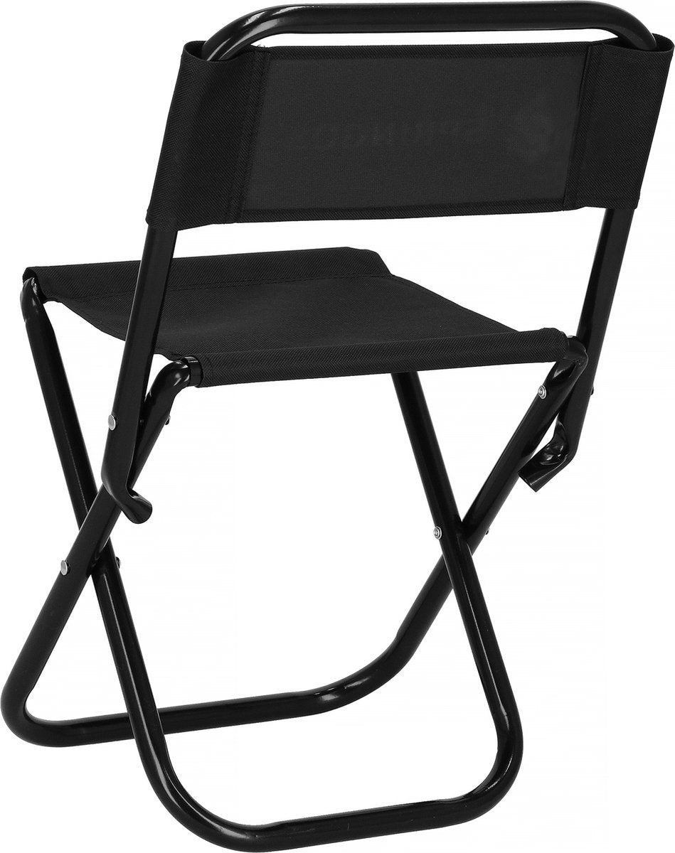  Springos Campingstoel | Kampeerstoel | Vouwstoel | Klapstoel | Zwart