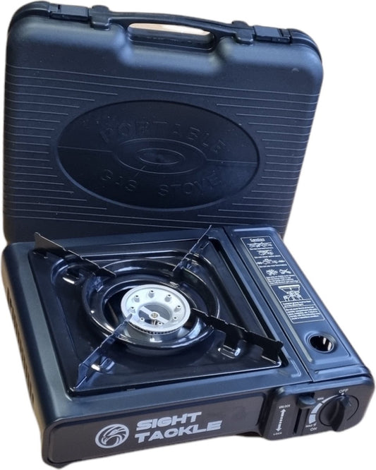  Camping Kookstel - Kooktoestel - Kampeer Kookstel - Gasstel - Gaspit - Kookplaat - Elektronische Ontsteking - 2 Stuks