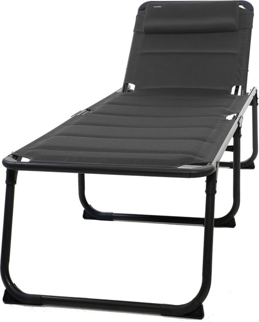  Travellife Barletta Ligbed - Antraciet / Donkergrijs