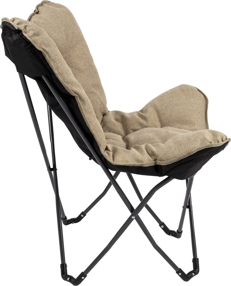  Bo-Camp - Urban Outdoor - Vlinderstoel - Grainger - M - Nika - Beige