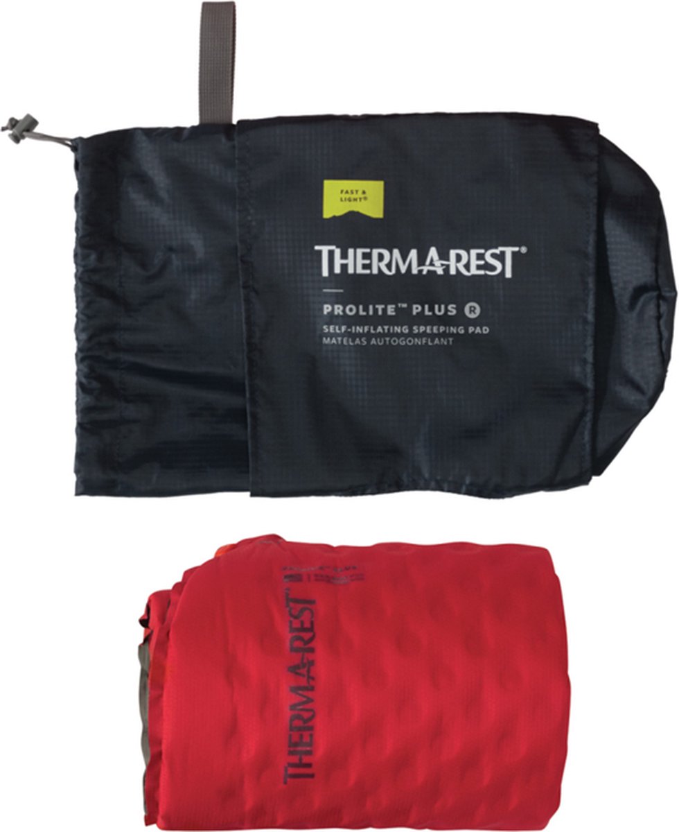 Thermarest Therm-A-Rest ProLite Plus Cayenne R - Zelfopblazende Slaapmat - Cayenne