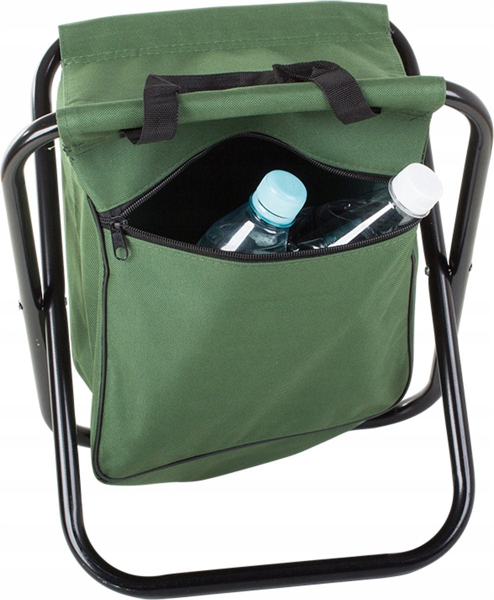  Viskrukje - Visserstoel - Campingstoel - Toeristen Visstoel - Reiskruk - Zak Met Ritssluiting - Opvouwbaar - Draagbaar - 26 CM - Rheme